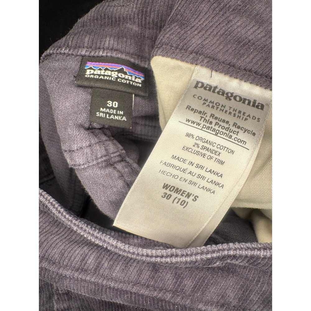 Patagonia Corduroy Pants Womens 30 Grey Slim Fit Organic Cotton Gorpcore - Picture 6 of 6